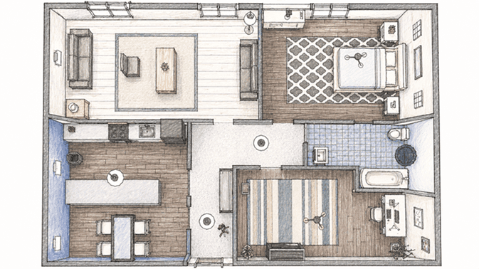 Standard apartment layout